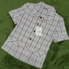 新品タグ付き♪半袖オーバーブラウス７号　オフィス事務服