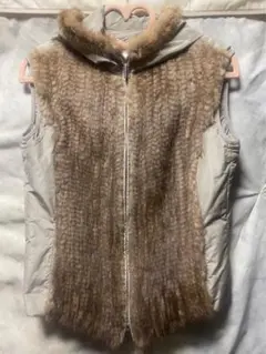 ❤️ミンクファー付きフードベスト❤️
