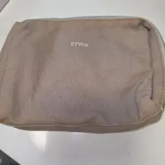 ETVOS ベージュ キャンバスポーチ　メイクポーチ　送料込み