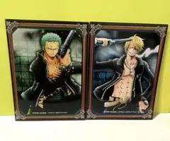 ONEPIECE 輩ブロマイド 第2弾 ゾロ サンジ 2種セット 麦わらストア