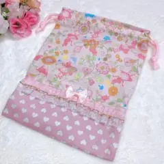 エキゾチックアリス ピンクハート 給食袋