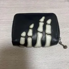 KAPITAL bone wallet mini black