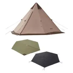 LOGOS VポールTepee400BB マット&シート400 71208009