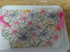 GIovanni Valentino 　花柄華やか鮮やかなお弁当袋【未使用品】