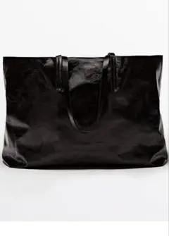 Massimo Dutti エナメルトートバッグ