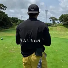 セール中マルボンゴルフ MALBON ゴルフウエアモックネックシャツ黒Lサイズ