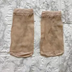 ストッキング 足首 22.5cm？ 肌色 ベージュ ショート丈 アンクルソックス