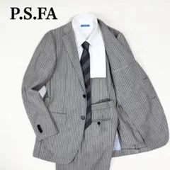 【極美品】P.S FA セットアップ グレー ストライプ Y6 大きいサイズ