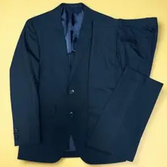 《VERSARE》ヴェルサーレ ブラックシャドーストライプセットアップスーツY5