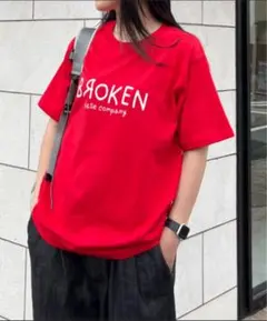 BROKEN base hand writing T-shirts L