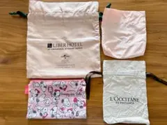 巾着　ポーチセット＊まとめ売り　ホテル、ロクシタン 、スヌーピー