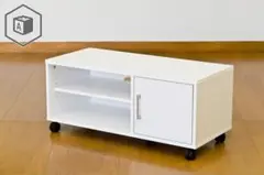 扉付き テレビ台 / 新品未使用（ホワイト）