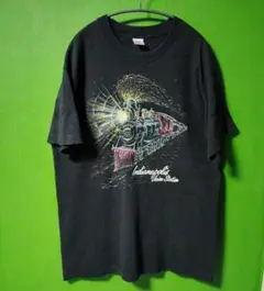 ヴィンテージTシャツ 機関車 フルーツオブザルーム 90s
