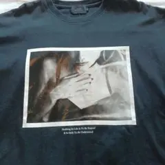 【SLICK 】ブラック　 Tシャツ　 Lサイズ プリント柄