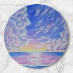 【海の風景】油絵