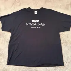 【大きいサイズ】GILDAN NINJA DAD Tシャツ XXL 黒