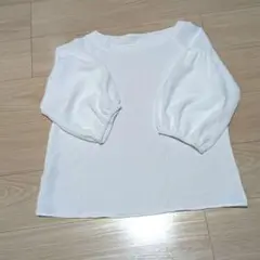 ホワイト パフスリーブ シャツ