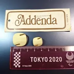 Addenda ボタンセット イエロー ゴールド　昭和レトロ