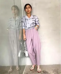 アメリヴィンテージ ARCHITECTURAL BACK ZIPPER PANT