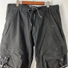 ZARA ザラ ストレッチ ワイド ジョガー カーゴ パンツ ボトムス
