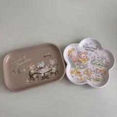 ディズニー　ダッフィーフレンズ　スーベニア　皿2枚セット