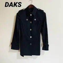 DAKS ダックス ジャケット 上着 ブラック アウター トレンチコート 服