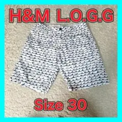 H&M L.O.G.G. 波模様 ショートパンツ サイズ30