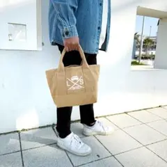 西海岸系⭐︎LUSSO SURF ミニトートバッグ　ベージュ　送料込み　本物
