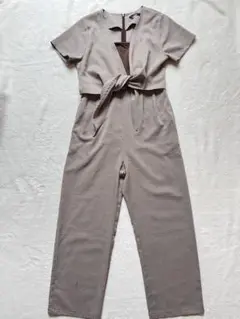 kastane オールインワン　繋ぎ　チェック柄　半袖パンツ