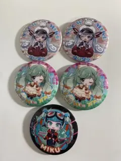 初音ミク ガチャガチャ 缶バッジ