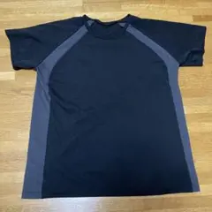 トレーニングウェア ドライシャツ ブラック Lサイズ