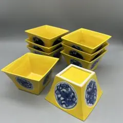 中村翠嵐 交趾 大中小3客 中村翠嵐 交趾 大中小3客 工芸品