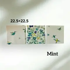 【No.63】花とハチドリのファブリックパネル3枚セット