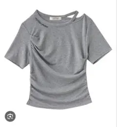 スリットギャザーロゴTシャツ COCO DEAL【美品】