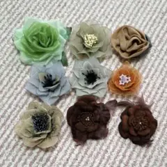 手作り　コサージュ　9個セット