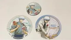 銀魂 コースター&缶バッジセット【坂田銀時】