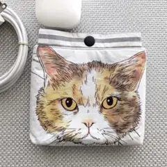 猫柄のミニポーチ ハンドメイド