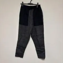 YANTOR サルエルパンツ グレーと黒　切り替え