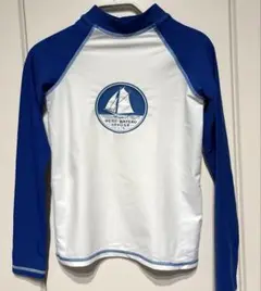 PETIT BATEAU ラッシュガード 白/青　10ans 140cm