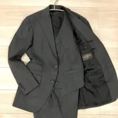 【極美品】CANONICO カノニコ生地 スリーピーススーツ セットアップ 総裏