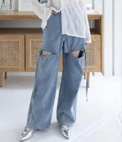 clear 2WAYセパレートデニムパンツ