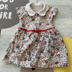Combi mini 花柄ワンピース 70-80
