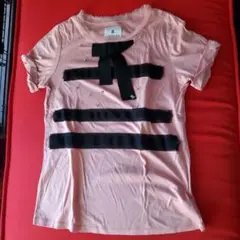 LANVIN ピンク Tシャツ リボン付き