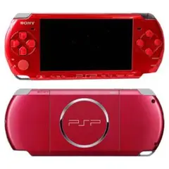 PSP 3000本体 レッド　美品　sdカード付き