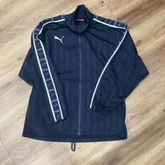 PUMA ストライプジャージ S~M ネイビー