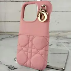 【最高モデル】ディオール☆ラムスキン　カナージュ　iPhone 14 Pro
