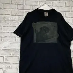 USA製90sヴィンテージTシャツ！シングルステッチ　ブラック半袖古着L718