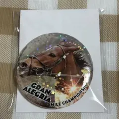 JRA70周年メモリアルヒーロー缶バッジ　グランアレグリア
