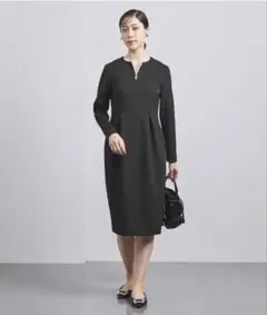 UNITED ARROWS SPONGY パール　ワンピース　ブラック　38