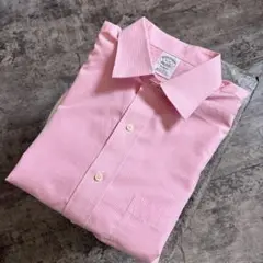 Brooks Brothers ピンクギンガムチェックシャツ Regent 長袖
